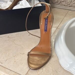 Ralph Lauren Bronze Heels